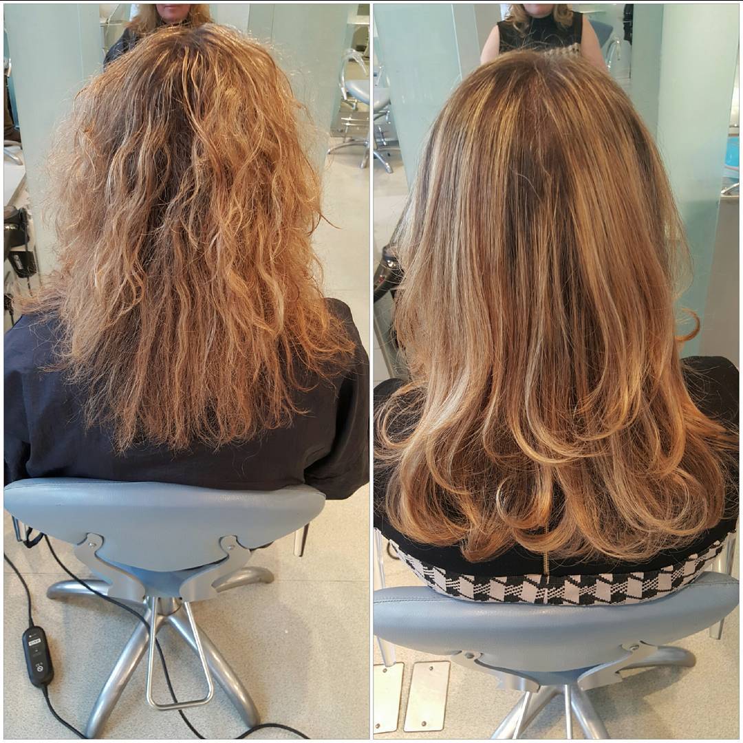 AlfaParf Lisse Design Keratin Therapy Before And After Picture
