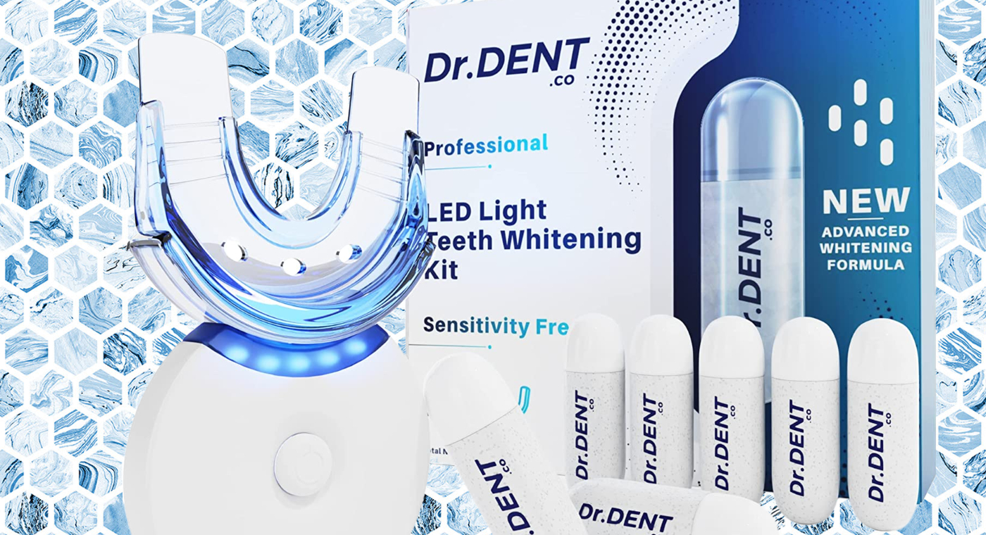 DrDent Professional LED Teeth Whitening Kit Review Featured Image